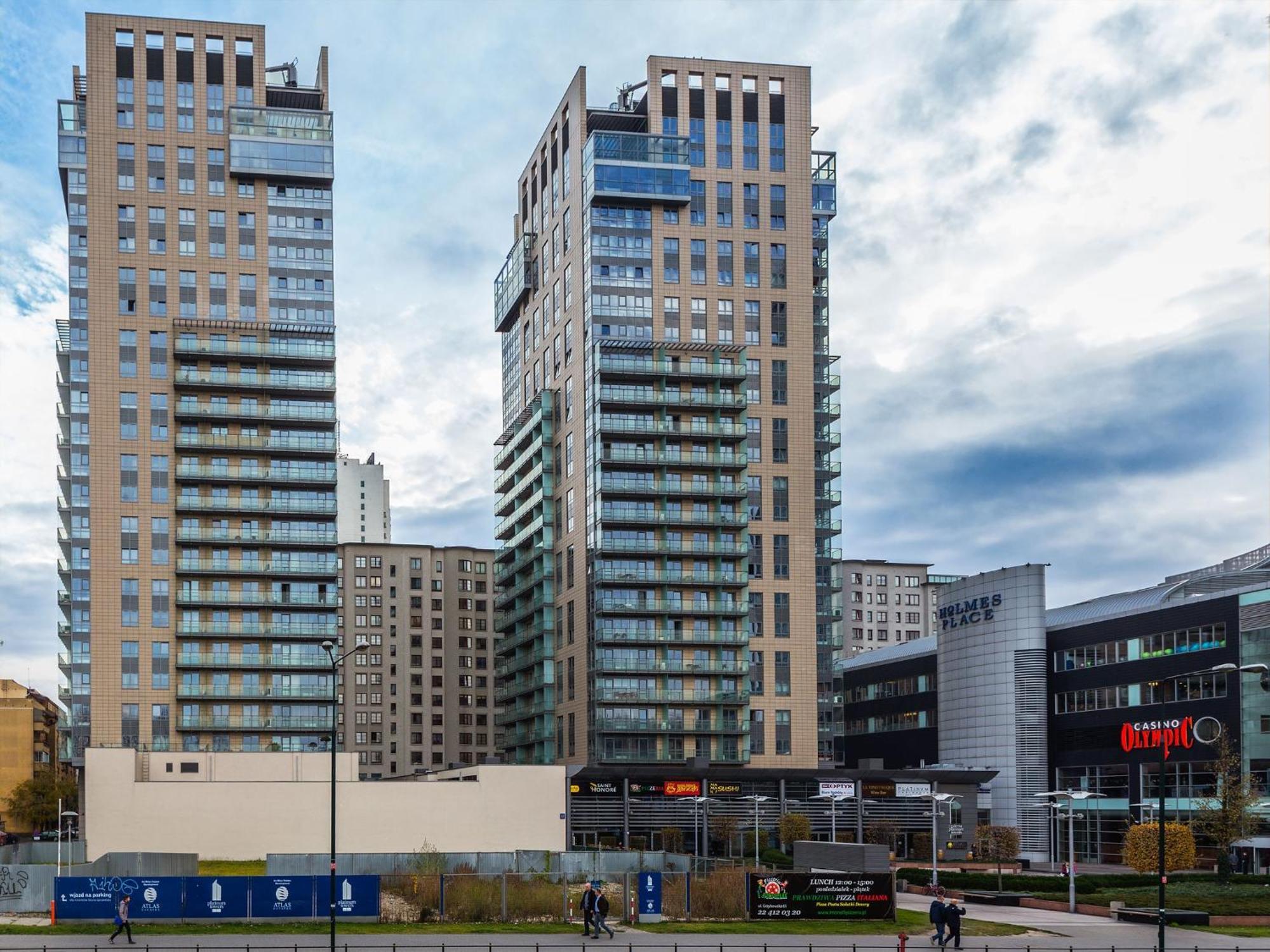 Golden Apartments Warsaw - Big And Bright Apartment In Platinum Towers- Browary- Grzyb61A Exterior photo